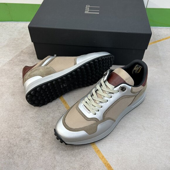 Dunhill Mens Daily Breathable Sports Shoes Silver/Tan - Picture 10 of 10